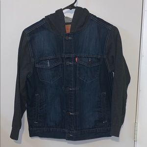 Boys hooded jean jacket
